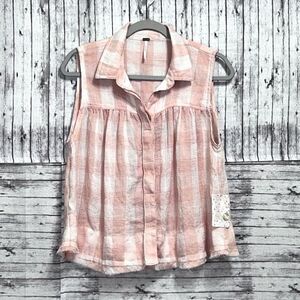 Free People Hey There Sunrise Tank Top (Oversized)